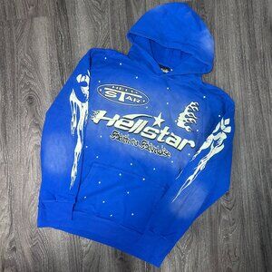 Hellstar Path to Paradise Hoodie Blue Size Large